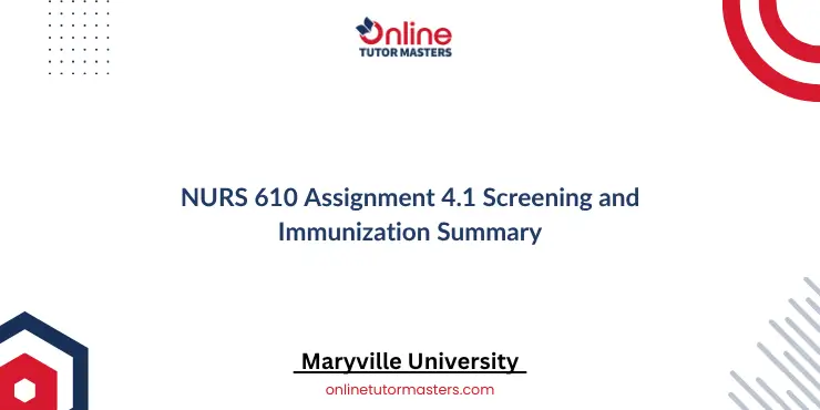 NURS 610 Assignment 4.1