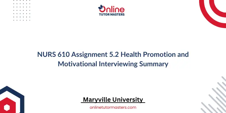 NURS 610 Assignment 5.2