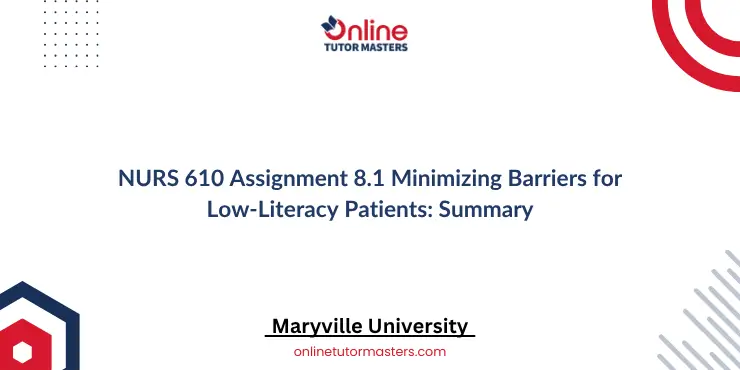 NURS 610 Assignment 8.1