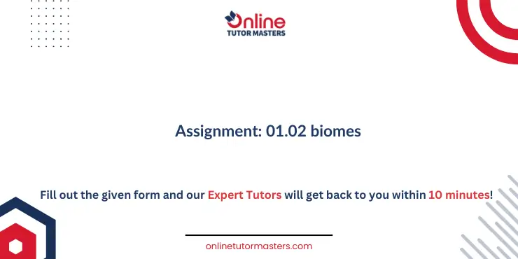 Assignment 01.02 Biomes