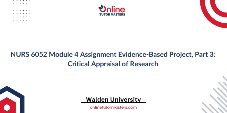 NURS 6052 Module 4 Assignment
