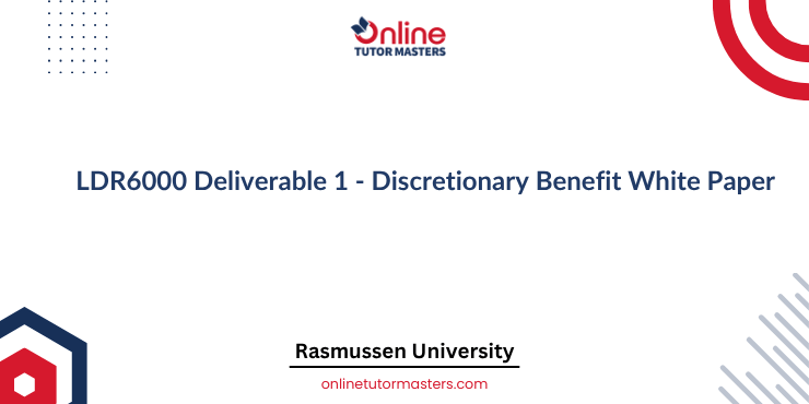 LDR6000 Deliverable 1