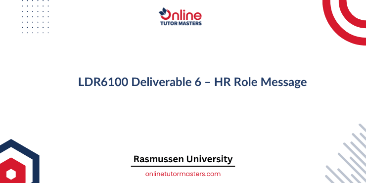 LDR6100 Deliverable 6