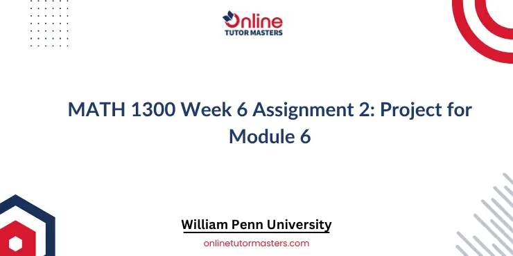 MATH 1300 Week 6 Assignment