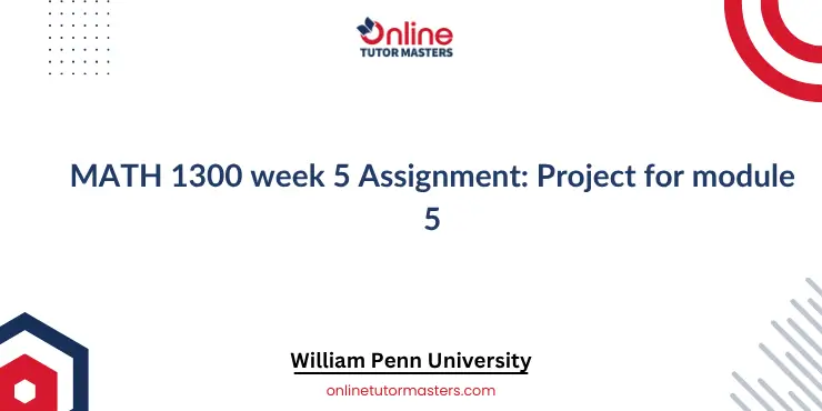 MATH 1300 week 5 Assignment